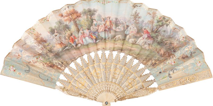 The fans combine Cantonese craftsmanship and Western esthetic tastes. (Photo provided to chinadaily.com.cn)